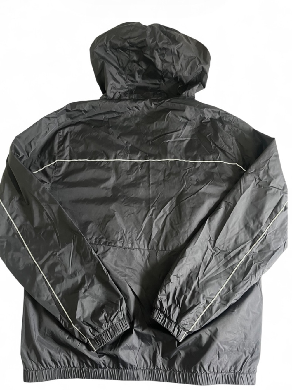 Volcom Hooded Windbreaker Jacket Men’s L Black Lightweight Water Resistant - Picture 5 of 8